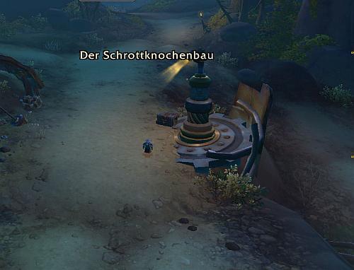 Blick auf den Schrottknochenbau
