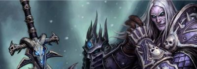 Arthas mit Frostmourne, dem verfluchten Schwert
