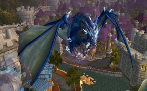 Der Anführer der Blaudrachen über Sturmwind